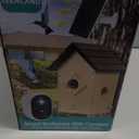 Smart Bird House with AI Identify Camera, 1080P Birdhouse for Outside with Night Vision, Birdhouse with Camera APP Control, Solar Powered Bird House, 2.4G WiFi App to Observe Bird Activities