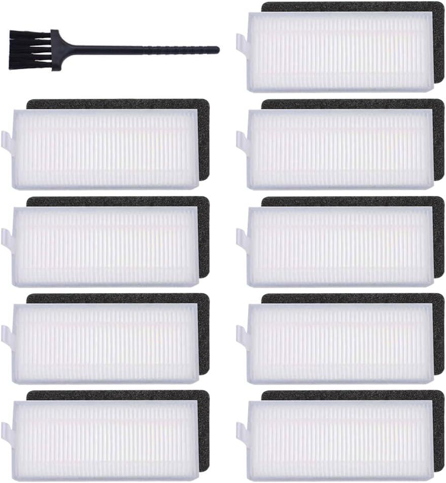 Replacement Filters Compatible with Ecovacs Deebot N79S N79 DN622 DN622.11 DN622.31 N79W N79se Deebot 500 DC3G and Yeedi K600 K700, Robot Vacuums, 9-Pack.
