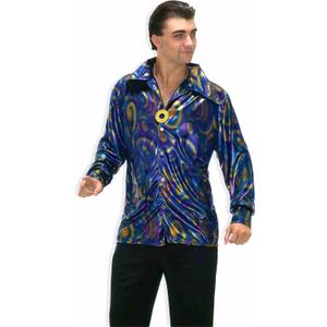 Men's 70's Disco Dynamite Dude Costume Shirt (X-Large)