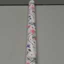 Retrify Pink Flowers Wrapping Paper Roll - 17 Inches x 32.8 Feet Mini Roll Cute Butterfly and Polka Dots Gift Wrap Paper for Mother's Day, Wedding, Birthday, Baby Shower, Holiday