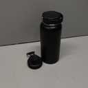 Navigate 32 oz Insulated Stainless Steel Sports Water Bottle with Spout & Handle Lids,Wide Mouth Water Jug with Double Walled Leak Proof Keep Cold for 24 Hrs Hot for 12 Hrs,Black