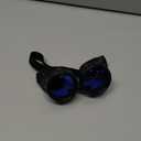 Egg Robot Halloween Costume for Men Blue Goggles Glasses