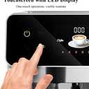 MAttinata Cappuccino Machine, Espresso Machine with Automatic Milk Frother, Stainless Steel Espresso Maker 20 Bar, Latte Coffee Maker with Touchscreen for Home, Office Black