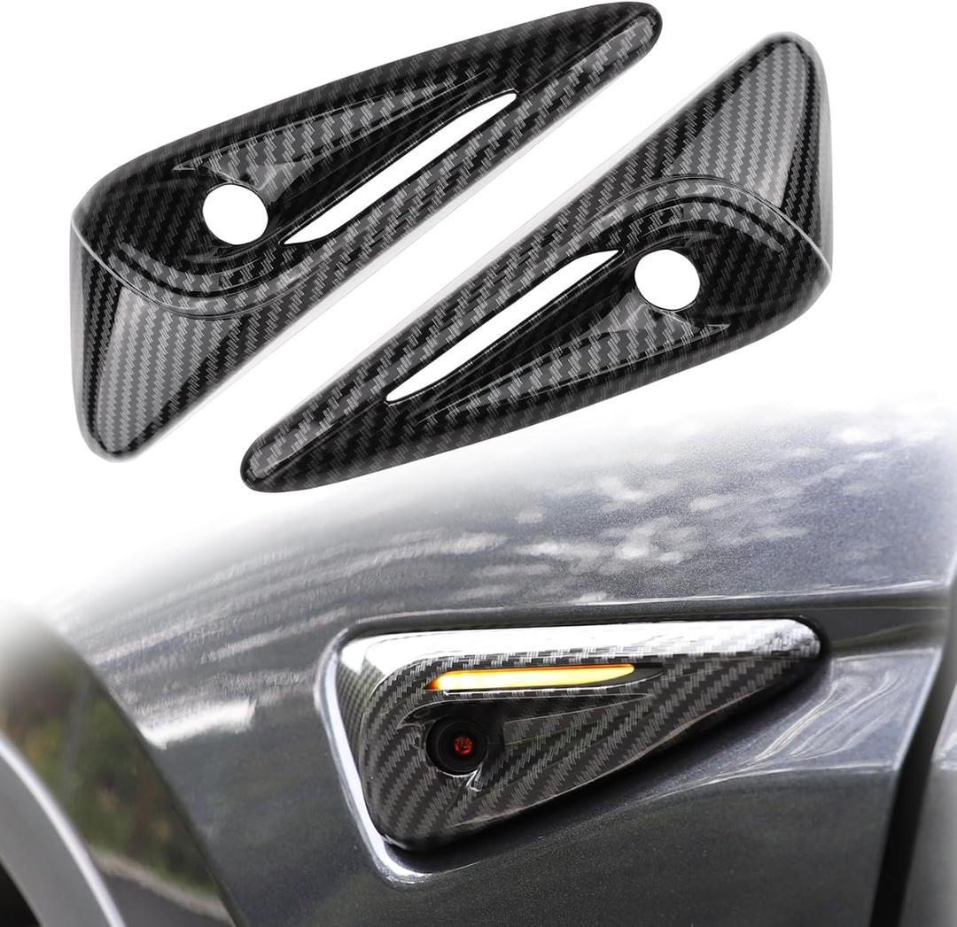 Side Camera Protection Cover for Tesla Model 3 Highland 2024+/Model Y Juniper 2025+,Full Side Camera Cover,Turn Signal Covers for Tesla Accessories