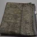 Runner Rug 3x7 for Hallway Living Room Bedroom, Machine Washable Rug, Print Vintage Tribal Aesthetic Carpet, Low Pile Thin Mat with Non Slip Rubber Backing, Distressed Sage