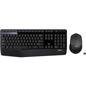 Logitech MK345 Full Size Wireless Keyboard and Mouse Combo - Black