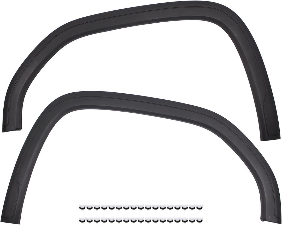 NewYall Front Left and Right Fender Flare Wheel Arch Trim Molding for GMC Sierra 1500 2019 2020 2021 2022 2023 2024