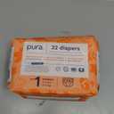 Pura Hypoallergenic Diapers, Size 1 (4-11 lbs), Newborn, Totally Chlorine Free, Wetness Indicator, Suitable for Sensitive Skin, Soft Organic Cotton Comfort, Overnight, 1 Pack of 32 Baby Diapers
