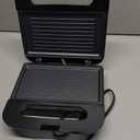 OVENTE Electric Panini Press Grill with Nonstick Plates, LED Indicator Lights, Thermostat Control, Cool Touch Handle, Compact Sandwich Maker Perfect for Cooking Breakfast, Snacks & More, Black GP0401B