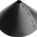 Kunjocy Wrap Around Squirrel Baffle, 16inch Bird Feeder Protects Hanging Bird Feeders & Poles, Durable, Not-Rust Plastic