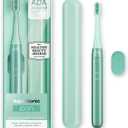 Aquasonic Icon ADA-Accepted Rechargeable Toothbrush | Magnetic Holder & Slim Travel Case | 2 Brushing Modes & Smart Timers | Gentle Micro-Vibrations (Mint) (1 Count (Pack of 1))