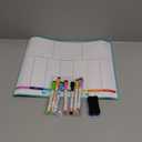 MaxGear Weekly Dry Erase Board for Fridge, Magnetic Calendar Whiteboard Planner for Refrigerator with Stain Resistant Technology, Include 7 Fine Point Markers and 1 Eraser, 16"x12"