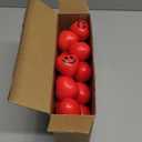Blulu 30 Pieces Heart Stress Relief Balls, Smile Funny Face Mini Foam Balls for School Carnival Reward, Valentine Party Gift Bag Fillers(Red)