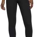 adidas Leggings for Women - Cotton Leggings - Black Leggings - High Waisted - 7/8 Length (Black, XXL)