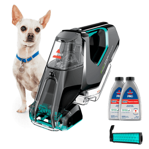 BISSELL - Portable Carpet Cleaner - Pet Stain Eraser PowerBrush - Handheld - Grab and Go Cordless Convenience with Powerful Motorized Brush, Purple, 2846D