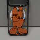 Bouvardia for iPhone 17 Pro Case, Compatible with Magsafe, Cute Design for Women & Girls, Protective & Aesthetic, Capybaras (Gray Bumper)