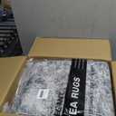 6x9 Area Rug Living Room Rugs - Washable Neutral Modern Abstract Soft Thin Rug Indoor Floor No Slip Rug Carpet for Bedroom Under Dining Table Home Office Decor - Grey