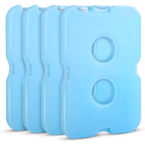 4/8 Pack Ice Packs for Lunch Boxes & Coolers, Slim Reusable Lunchbox Cooler for Women, Quick Freeze Space Saving Freezer Icepack, Long-Lasting Picnic Accessories Small Cold Pack, Travel Essentials (6.9" x 4.7" x 0.5"Suitable for lunchboxe)