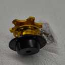 BestTeam Universal Steering Wheel Snap Off Quick Release Hub Adapter Boss Kit With 6-hole Steering Wheel Hub (Gold)
