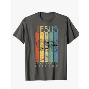 JESUS The Creator of the Rainbow (Noah and the Ark) T-Shirt L