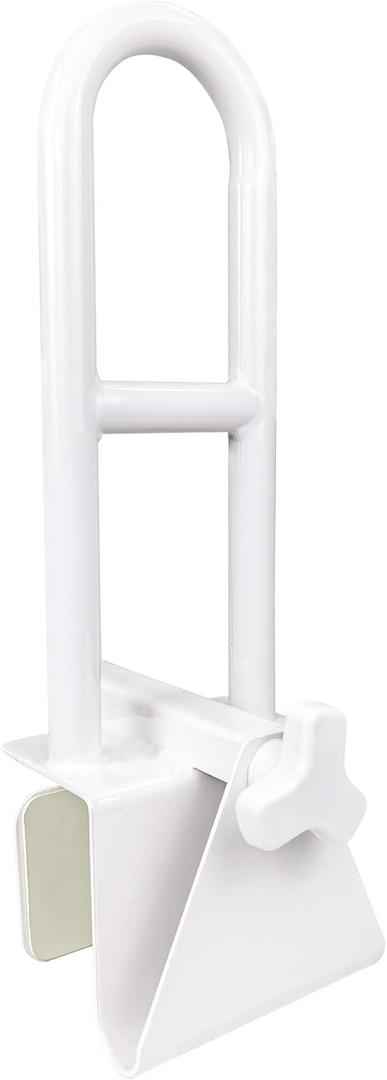 Bathtub Safety Rail Adjustable Shower Grab Bar - White Medical Bathtub Handle Grab Bars for Bathroom, Safety Handle Rail Heavy Duty for Seniors and Elderly