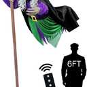 Halloween Decorations Outdoor - 11.5 Ft Flying Witch Halloween Animatronics