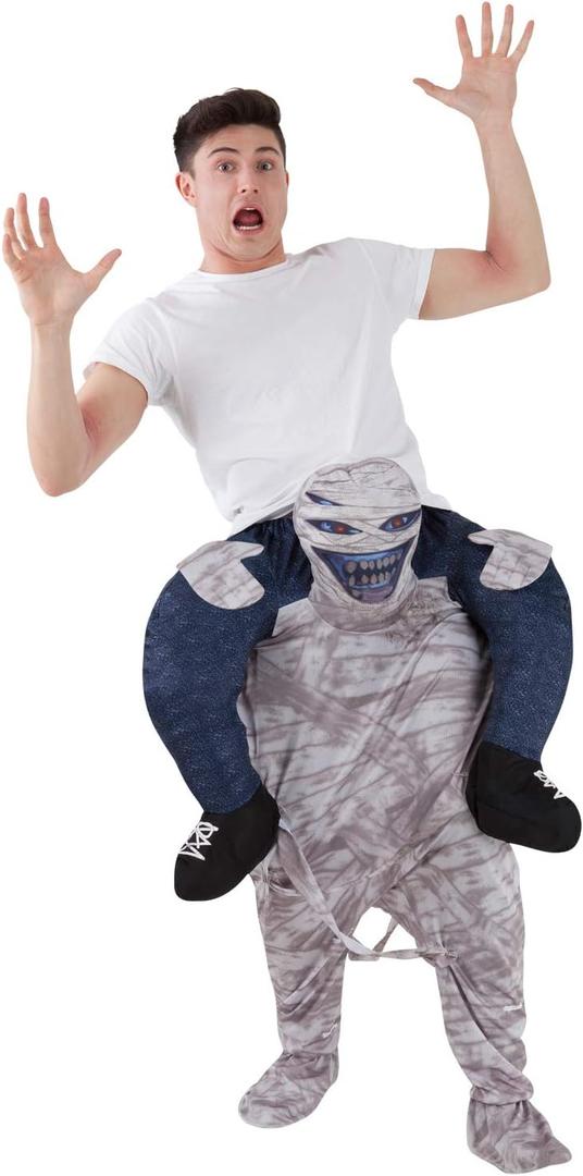 Morph Adult Mummy Piggyback Costume Monster Ride On Scary Halloween Costume For Adults