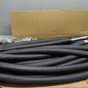 Trampoline Poles Replacement, Fit for 8-16ft Frame, Universal Curved Enclosure Net Pole, Includes Mounting Hardware & Foam Cover, 2 Installation Options