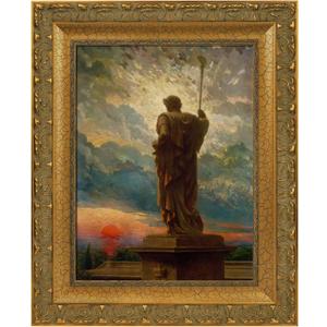 DIY Solid Wood Ornate Frame for 16x24 Rococo Paintings, 2.8" Wide Traditional Canvas Frame for Art Lover Housewarming Birthday Wedding Grandparents Teacher Gift, No Glass & Back (Gold)