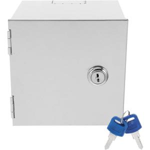 Lockable Stainless Steel Electrical Outlet Cover Heavy-Duty Anti-Theft Socket Protection Box for Outdoor and Indoor Use