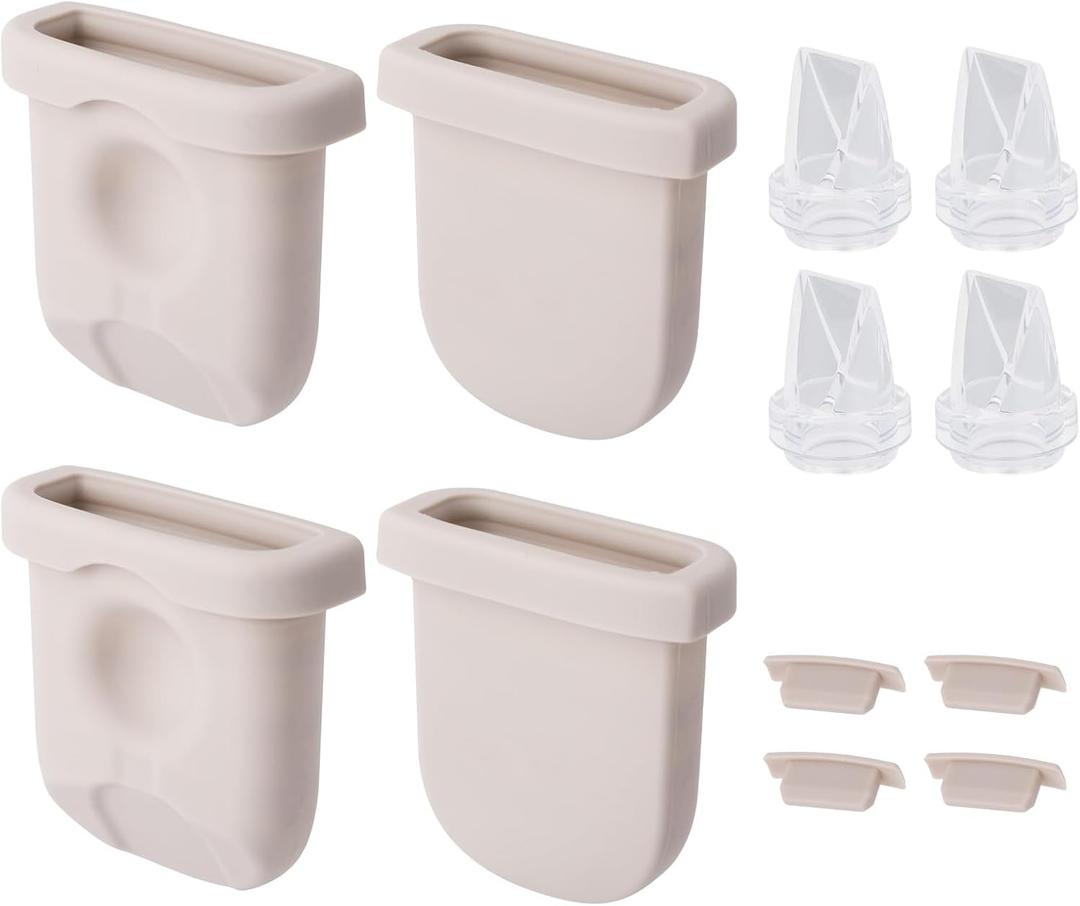 12pcs Breast Pump Parts Replacement for eufy, Includes 4 Silicone Diaphragms 4 Duckbill Valves & Nozzle Covers Accessories Kit Compatible with eufy S1 Pro/S1/E10/E20