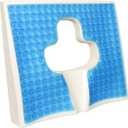 Memory Foam Seat Cushion,Anti-Slip Gel & Memory Foam Office Chair Cushions,Tailbone Pain Relief Seat Cushion for Office Workers,Drivers,Bed Cushion for Long-Term Bed, Blue, JM00012-01