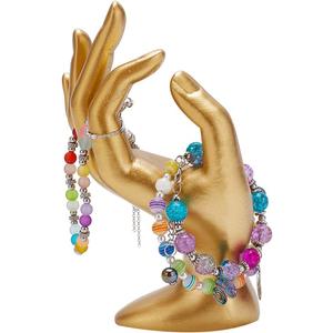 Hand Jewelry Display Holder Gold OK Shaped Hand Ring Jewelry Organizer Stand Watch Stand Support Holder for Earring Ring Bracelet Storage Room Decor 2.76 x 3.54 x 6.3 Inches