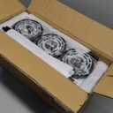 Black Pendant Lights Kitchen Island - Clear Glass Pendant Light Fixture Multiple Stems Rods 3 Units 12 Inch 3 Units 4 Inch (Black 3 Pack Stem Rod)