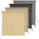 AOSKY Cordless Patio Roll Up Blinds - Outdoor Sunshade(96x72 Inch, Wheat)
Spliced Pole Design, UV Blocking Roller Shades for Deck, Balcony, Backyard Porch Privacy