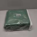 Dark Green 100% Blackout Curtains 72 Inch Length 2 Panels for Bedroom Insulated Solid Linen Textured Room Darkening Drapes with Hooks Back Tab Black Out Window Curtain Living Room 52x72