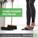 Gaiam Grippy Studio Yoga Socks for Extra Grip in Standard or Hot Yoga