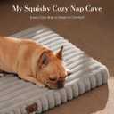 Dog Beds for Extra Large Sized Dog, Orthopedic Pet Bed with Waterproof Lining, Soft Short Plush Surface & Egg Crate Foam, Machine Washable Pet Mat with Removable Cover & Anti Slip Bottom