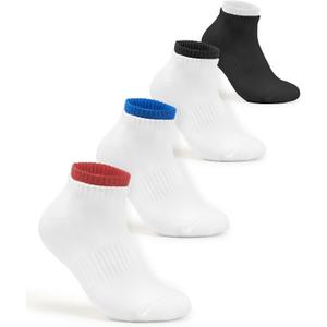 AugRing Women’s Ankle Socks Athletic Running No Show Low Cut Sports Socks For Men and Women Size 5-11 (US, Alpha, One Size, Regular, Regular, B-Multicolor-Non-Cushioned)