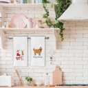 IWXYI Christmas Golden Retriever Hand & Tea Towels, Waffle Weave - 16x24 Set of 2