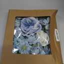 Artificial Blue Flowers Combo Box Set Baby Blue Rose Flowers Bulk Mix Dusty Blue Dahila Peonies Fake Silk Light Blue Flower Bouquets for Wedding Bridal Shower Table Centerpieces Home Party Decor