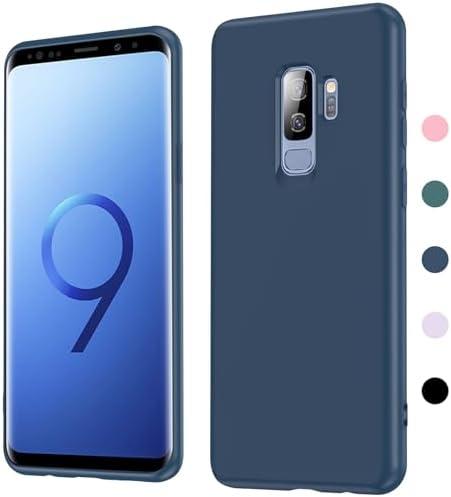 LeYi for Galaxy-S9-Plus Phone Case: Samsung Galaxy S9 Plus Case Anti-Scratch Microfiber Lining, Full-Body Liquid Silicone Cover for Samsung S9 Plus, Blue