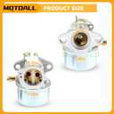MOTOALL 11A-426A711 Carburetor Kits Fit for Troy-Bilt 11A-436A711 12AV566M066 11A-426A066 11A-426C211 11A-426C266 12AE449A266 12AJ866E266 Lawn Mower with Gaskets Spark Plug Fuel Hose