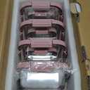 10-Pack Glass Food Storage Containers with Tempered Lids  Borosilicate, Airtight, Oven-Safe (-4F~950F), BPA-Free, 4.4 & 1.6 Cup, Leak-Proof, Dishwasher Safe (Pink)