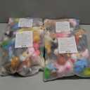 JOYIN 4 Pack of 36 Pack Mini Animal Plush Toy Assortment (36 Units 3" Each),Bulk Stuffed Animals Party Favors for Kids, Small Animals Plush Keychain Decoration, Carnival Prizes, Halloween Party Favors