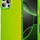 ZIYE Iridescent Case Designed for iPhone 16 Pro Cute Fluorescent Laser Design Soft TPU Bumper Hard PC Scratch-Resistant Shockproof Protective Phone Cover for Women Girls Men Green