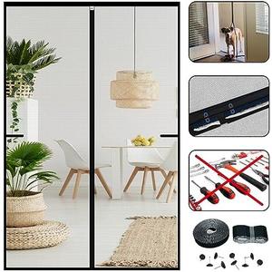 CHIYUNS Screen Door Mesh Magnetic Closure 38 x 96 inch, Self Closing Fiberglass Mosquito Net with Magnet for Doors, Heavy Duty Bug Fly Screens Curtain for Doorway, Keep Bugs Out, Pet Friendly
