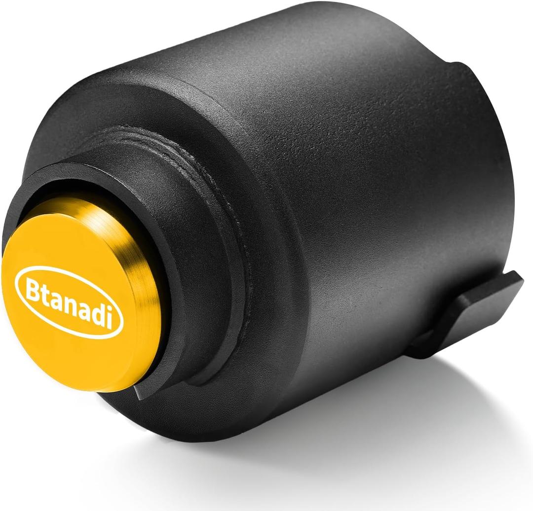 Trailer Lock Fits 2 5/16 Inch Coupler, Heavy-Duty Steel Hitch Lock, Anti-Theft & Pry-Resistant for RV, Boat, Cargo Trailer (Yellow)