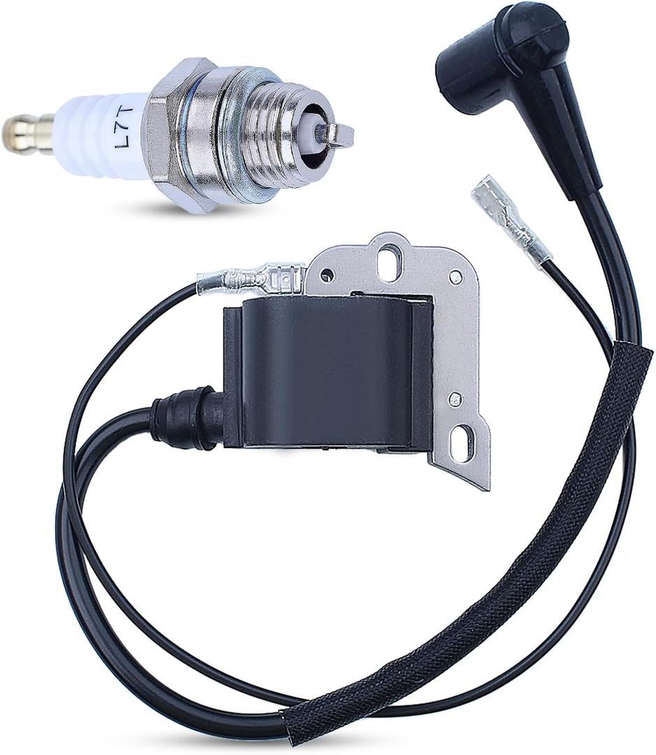503901401 Ignition Coil for Husqvarna 51 55 61 66 257 261 262 266 268 272 Chainsaw Compatible with Jonsered 2054 EPA 2055 2095 with L7T Spark Plug