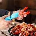 3pcs Crawfish Peeler Tools, Plastic Crayfish Shucker Tail Remover Sheller Tool & Shrimp Prawn Peeler Seafood Shelling Device Useful Accessories for Kitchen Restaurant (Red, Blue, Green)